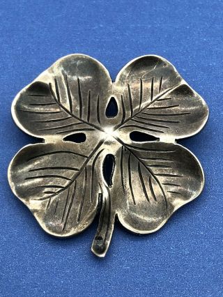 Kalo Hand Wrought Hammered Flower Sterling Silver Pin Brooch