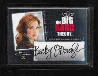 Big Bang Theory Season 5 Autograph Card A9 Becky O 
