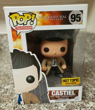 Funko Pop Supernatural Castiel With Wings 95 Hot Topic Exclusive