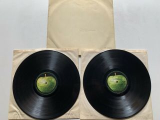 The Beatles White Album Double Vinyl Lp Pmc7067/8 G,  1968 Second Press