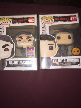Mr.  Robot Funko Pop Chase & 2017 Summer Con Exclusive 477 & 482