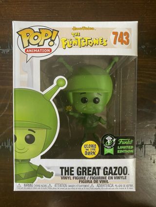 Funko Pop The Flintstones Series Gitd The Great Gazoo 2020 Eccc Exclusive