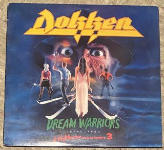 Dokken Dream Warriors 12” Ep Lp Nightmare On Elm Street Soundtrack Theme Horror