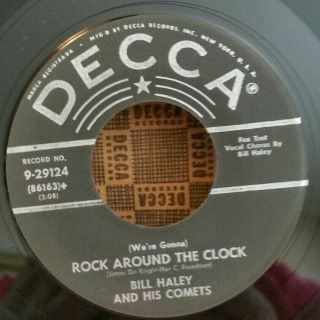 Bill Haley And His Comets Decca 9 - 29124 Rock Around The Clock / Plays Strong Vg,