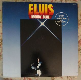 Elvis Presley Moody Blue Canadian Black Vinyl Issue Rare
