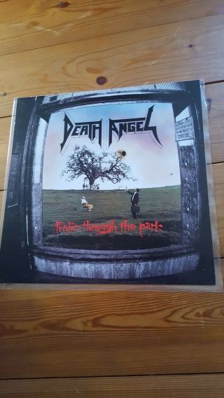 Death Angel Frolic Through The Park Rare Vinyl Lp Signed By 3 Members With Patch