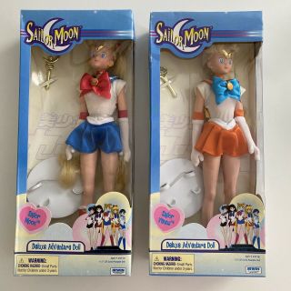 Nib Irwin Sailor Moon Deluxe Dolls 11.  5 Inch Moon & Venus