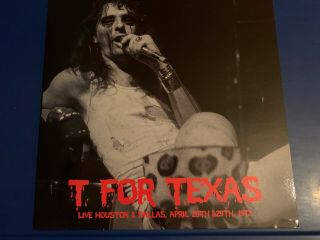 Alice Cooper - Rare Limited Edition Numbered Vinyl Lp,  Poster T For Texas