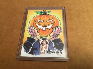 Halloween 3 The Witching Hour Perna Studios Sketch Card By Jason Crosby 2018