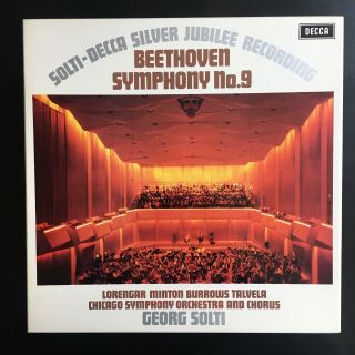 Beethoven Symphony No.  9 Solti Decca 6bb 121/2 Box Set Vinyl 2 X Lp Tas Nm