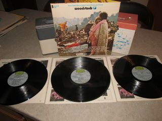 Woodstock Music From The Soundtrack Cotillion 3 Lp Gatefold Nm U.  S.  1970