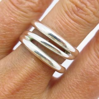 Tiffany & Co.  Italy 925 Sterling Silver Diagonal Ring