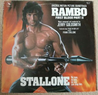 Rambo First Blood Part Ii Soundtrack Vinyl Lp - Jerry Goldsmith - Varese/jackal