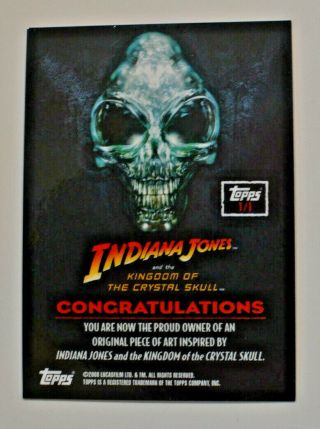 2008 Topps Indiana Jones Sketch Card Kingdom of Crystal Skull Irina Spalko SP 2