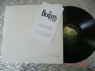 The Beatles ‎– " The Beatles " White Album Mono Press Vinyl Lp Apple Pmc 7067 - 8