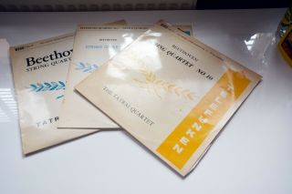 Beethoven String Quartet,  Tatrai Quartet 3 Albums,  Telefunken Vinyl Lp