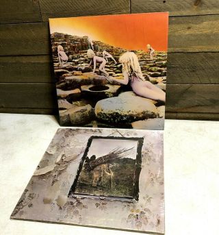 Led Zepplin Vinyl Lp Record Houses Of The Holy Gatefold Atlantic Sd - 7255,  Iv Vg