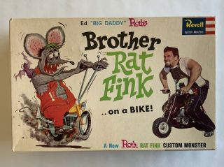 Vintage Revell Brother Rat Fink Ed Big Daddy Roth Model Kit 1964