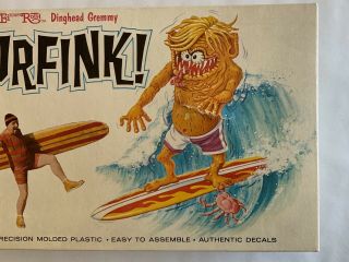 VINTAGE Revell SURFINK Ed Big Daddy Roth MODEL KIT 1964 Rat Fink 3