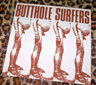 Butthole Surfers S/t.  Orig 1983 Uk Vinyl Mini Lp.  M/m.