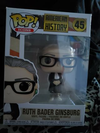 Funko Pop American History Rbg Justice Ruth Bader Ginsburg 45