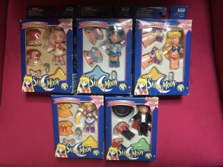 Rare Vintage 1997 Sailor Moon Mini Dressables Set Of 5