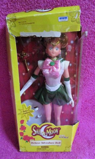 Irwin Toy Sailor Moon Sailor Jupiter Deluxe Adventure Doll 11.  5 " 2000
