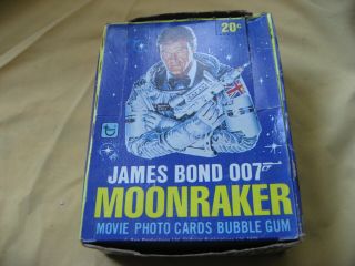 James Bond 007 Moonraker 1979 Movie Trading Card Box 34 Packs