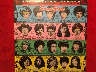 Rolling Stones " Some Girls " Lp 1978 Banned Cover Coc - 39108 Rock Vg,  /ex