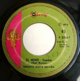 7 " Conj.  Nueva Galaxia " El Mono " Rare Cumbia Estilo Orientales Peru Listen