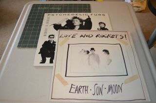 Love & Rockets Earth Sun Moon 1987 Psychedelic Furs Midnight Wave Vinyl Lp 3