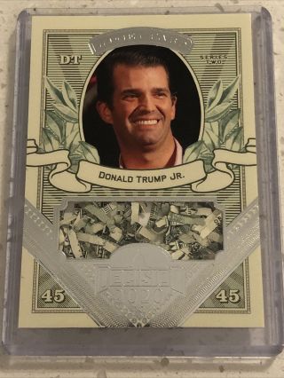 Decision 2020 Cards Donald Trump Jr.  Money Card Relic Series 2 M014 Ssp