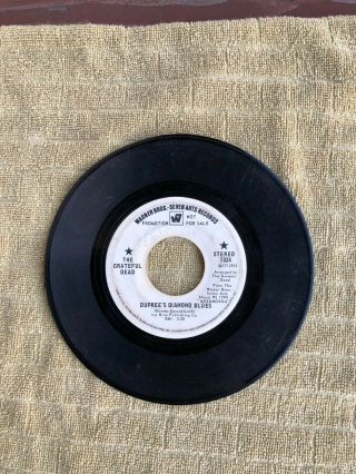 " Rare " Vintage Grateful Dead 45 Rpm White Label Promo Record