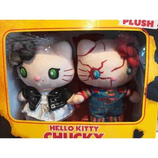 Usj Hello Kitty Chucky Plush Set Halloween Horror Night Limited Edition 2018