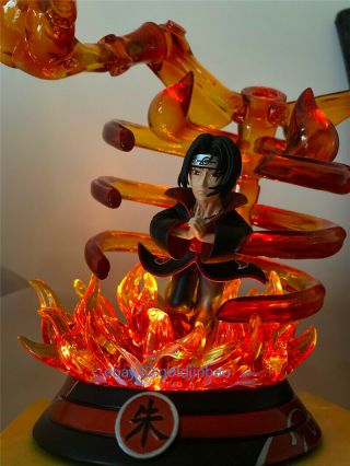 Naruto Uchiha Itachi Resin Model Painted Statue Led Light Wcf Size Hot