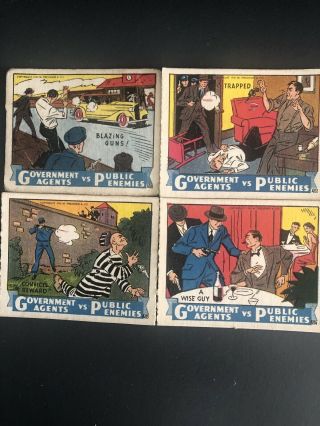 1936 Government Agents Vs Public Enemies Complete (24) Card Set