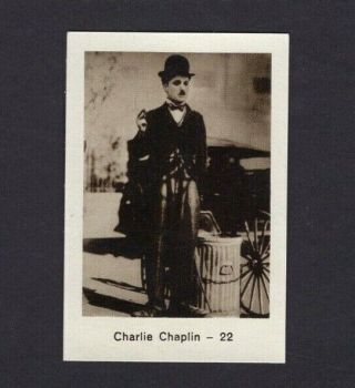 1932 Charlie Chaplin Monopol Cigarette Tobacco Card Hollywood Film Movie Star