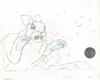 Watership Down 1978 Production Animation Cel Drawing With Lje 004 - 17