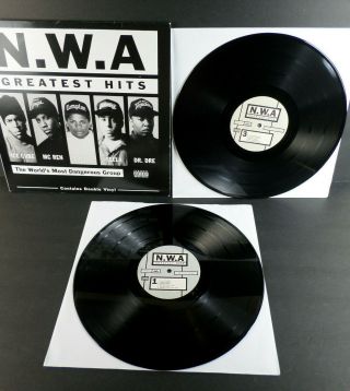 Nwa Greatest Hits Double Vinyl Gansta Rap Ice Cube Easy E Dr.  Dre Yella Mc Ren