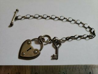 Vintage Thomas Mann Mixed Metal With Sterling Bracelet Signed 7 1/2 "
