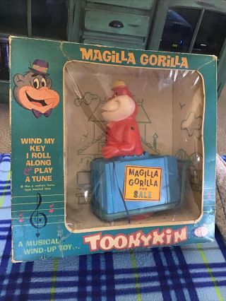 Vintage Windup Ideal Toy Magilla Gorilla 1965 Hanna Barbara So Rare