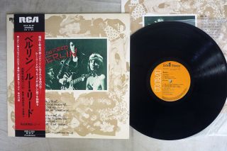 Lou Reed Berlin Rca Rca - 6181 Japan Obi Vinyl Lp