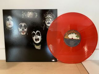 Kiss - Self Titled Debut Album - Red Colored Vinyl Lp Import Record