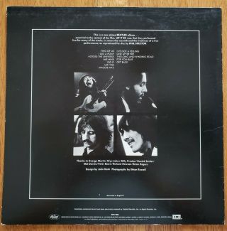 1970 The Beatles Let It Be Vinyl Record Album,  Insert PLUS Poster 2