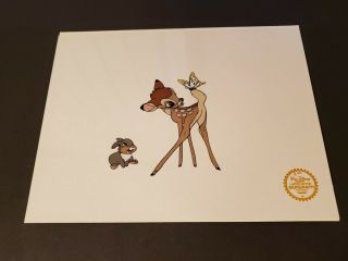 Bambi Disney Animation Production Cel Serigraph Le Walt Disney