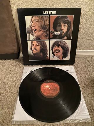 The Beatles Let It Be 1st Us Pressing Jacksonville 1970 Ex / Vg,