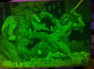 1993 Marvel Universe Series Iv Spiderman Vs Venom 3d Hologram H - Iv Card Insert