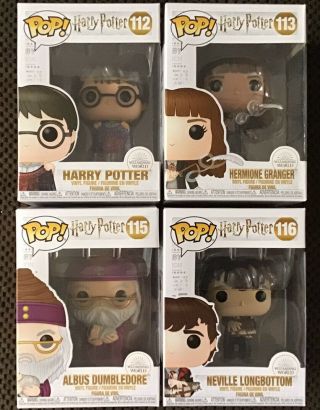 Funko Pop Harry Potter “wizarding World” Set 112,  113,  115,  116