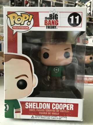 Funko Pop Television The Big Bang Theory Sheldon Cooper Green 11 Retired Htf