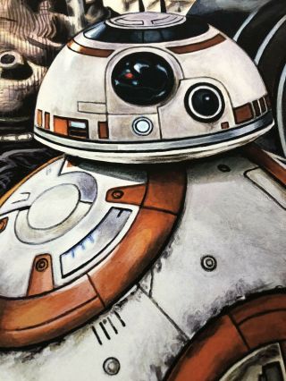 BB - 8 Topps Star Wars Living Set 10”x14” Fine Art Print 29 Only 100 Printed 3